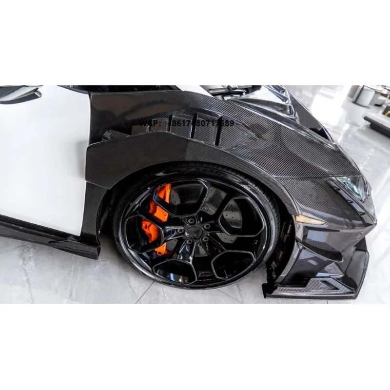 High Quality Dry Carbon Fiber Bumper for Huracan LP580/LP610 (2014-) Screw Fixing Car Body Kit