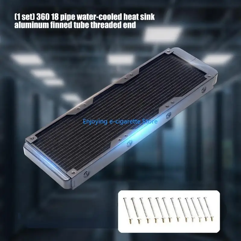 Aluminium-18-Rohr-Flüssigkeitskühlungskühler für PC-CPU-Wasserkühlungssysteme Y4QF – Detail 3