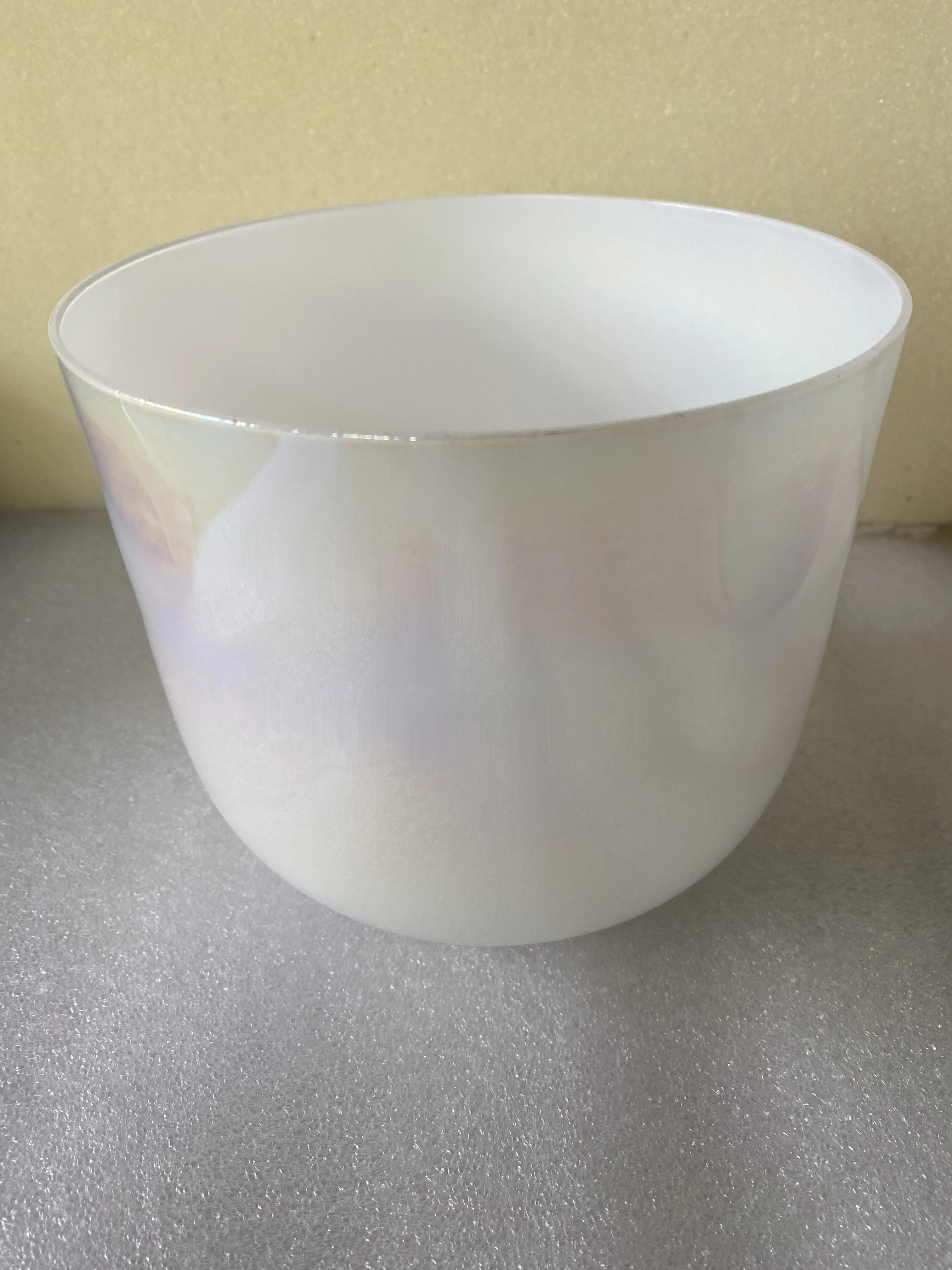3rd octave any musical note any chakra magic pearl white cosmic colors crystal singing bowl 432Hz for soul healing 8.5