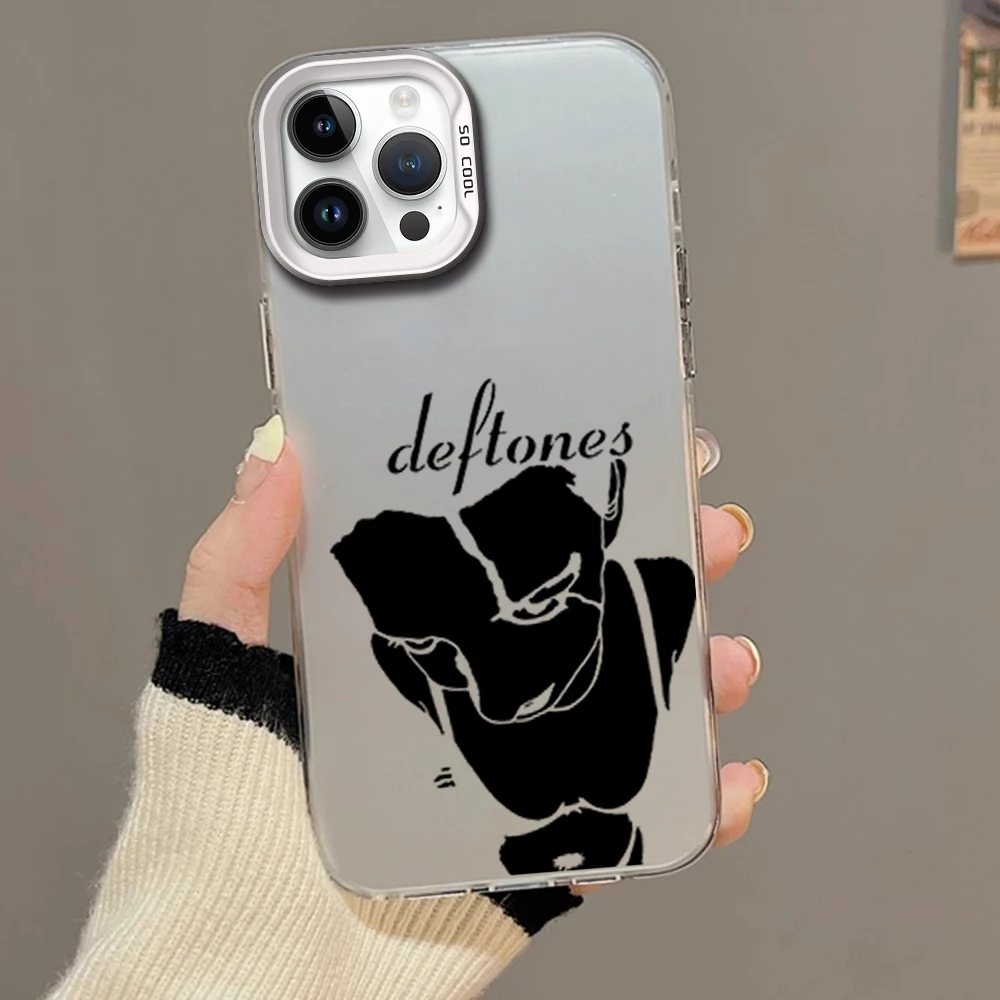 Band D-Deftones White Pony Diamond Eyes Phone Case for iPhone 16 12 13 14 15 11 Max Pro Plus Laser IMD Color Shell