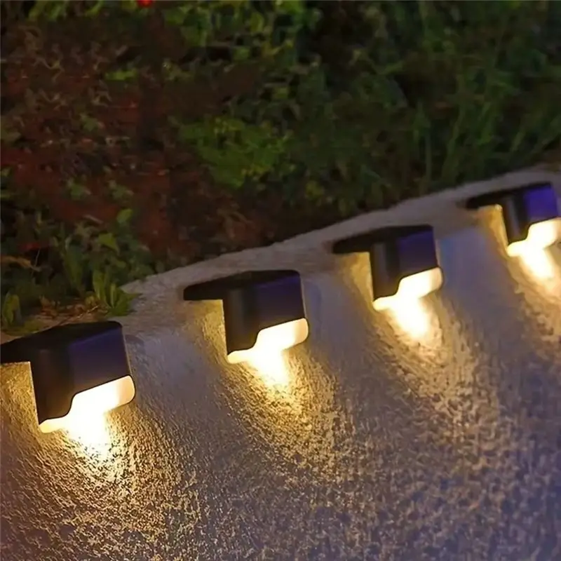 A20F-16 Pcs Of Solar Outdoor Deck Lights Commercial Street LED Step Lights For Balconies Terraces Stairs Fences Lanes