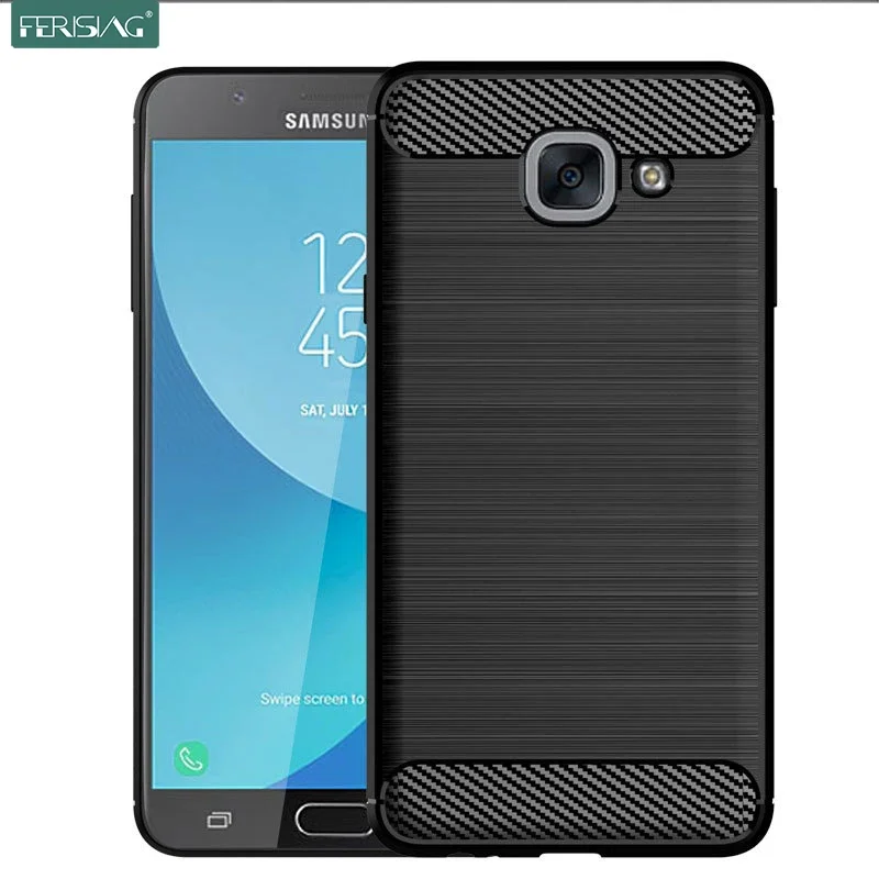 FERISING Case For Samsung Galaxy J7 Max Case Silicone TPU Bumper Shockproof Carbon Cover for Samsung Galaxy J7 On Max G615 G615F