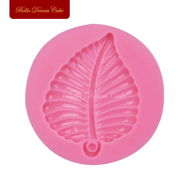 3D Small Leaf Design Silicone Mold DIY Cupcake Topper Chocolate Fondant Mould Handmade Clay Model Cake Decorating Tools Bakeware