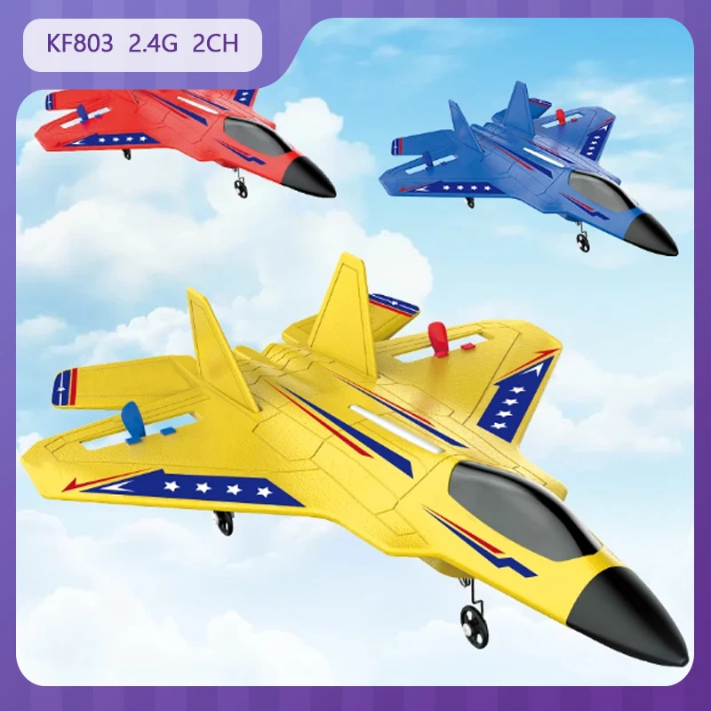 

Kf803 2.4g Rc Aircraft Foam Remote Control Aircraft With Led Lights 2ch Rc Glider Plane Toys Children'S Birthday Gifts