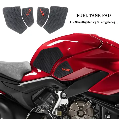 Fits For Ducati Fuel Tank Grip Pads Knee Traction V4 Panigale V4S Streetfighter V4 S Tank Pad Stickers 2021 2020 2019 2018