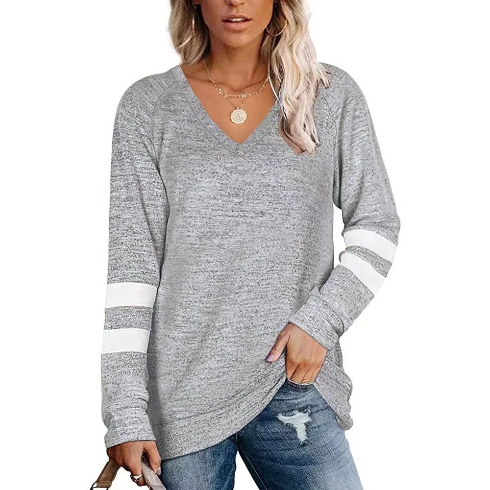 Solid Casual Loose T-shirts Woman 2025 Autumn Vintage Women's Oversized T-shirt Long Sleeve Tees Fashion Female Tops
