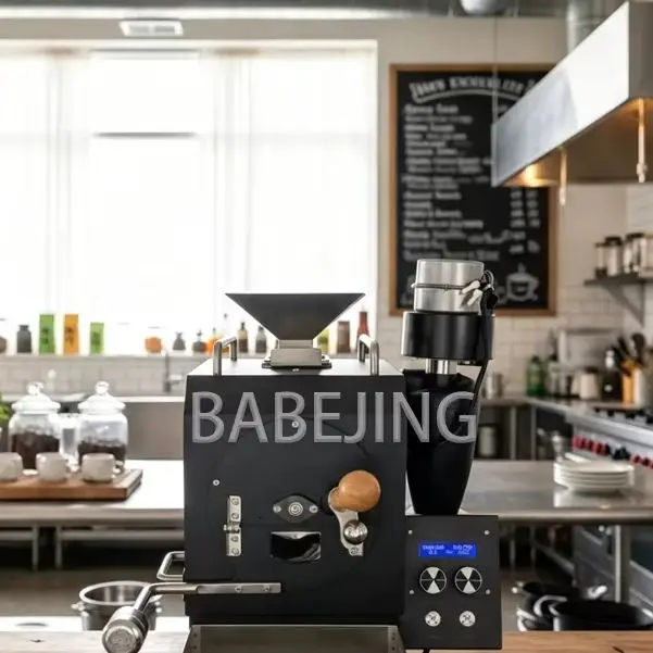 

BABEJING Small Coffee Roaster for Home Use Multifunctional Hot Air Roasting Machine Stainless Steel Commercial Nut Heater