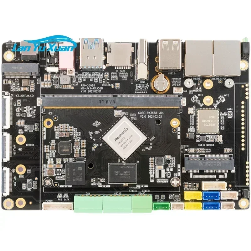 AvaCoreRK3568 Development Board Firefly Industry AIO-3568J Artificial Intelligence Edge Computing Industrial Control