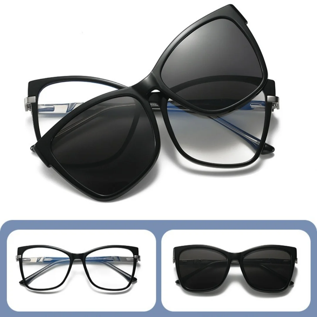 

Custom Men Women Polarized Optical Magnetic Sunglasses Clip Magnet Clip on Sunglasses Polaroid Glasses Frame