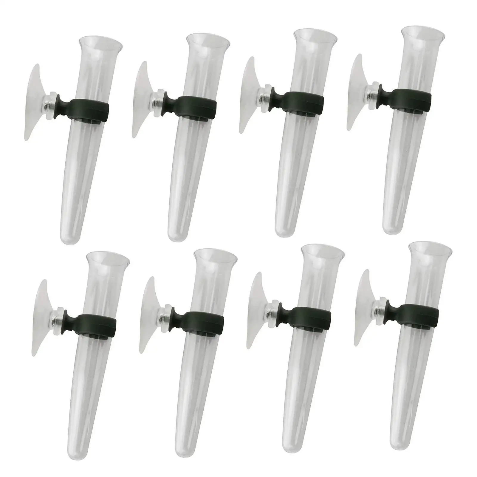 Plastic Floral Water Tubes Vials Suction Cup Fresh Flower Holder for Chenille Wire Flowers Set Arrangement