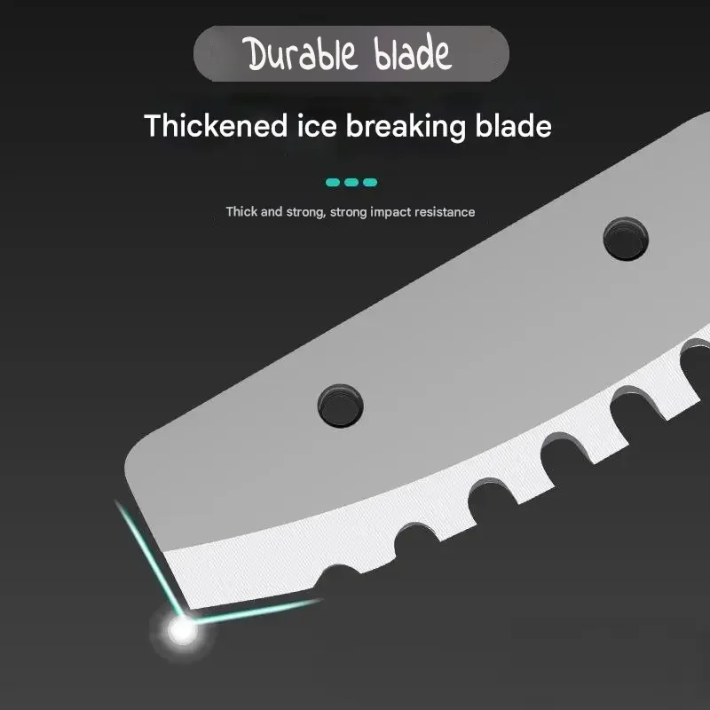 New Winter Ice Drill Double Helix Ice Auger 50/75cm Stainless Steel Blade Ice Fishing Accessory