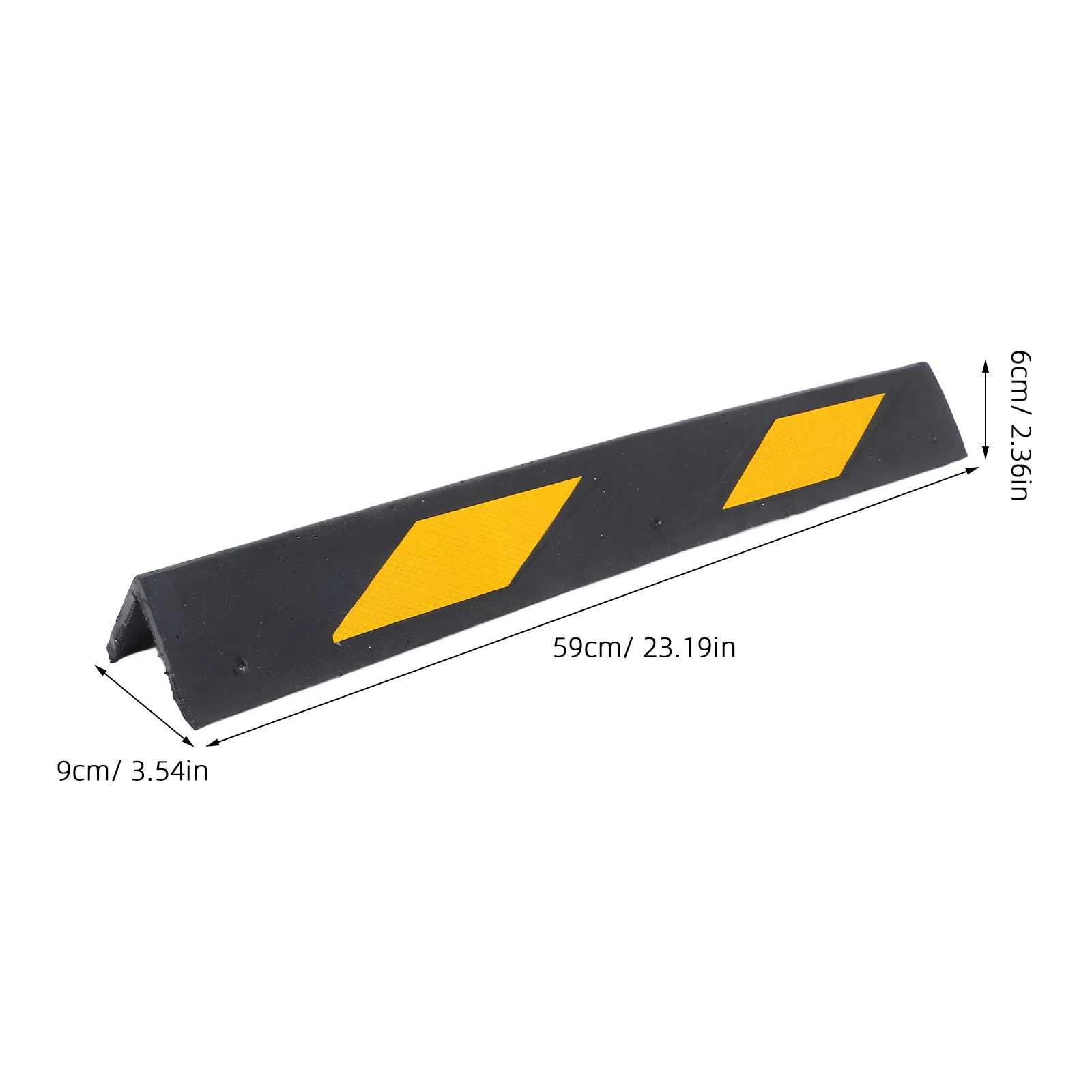 

Reflective Garage Protection Strips Self Adhesive Wall Guards Parking Safety Aids Rubber Stopper Car Corner Protector