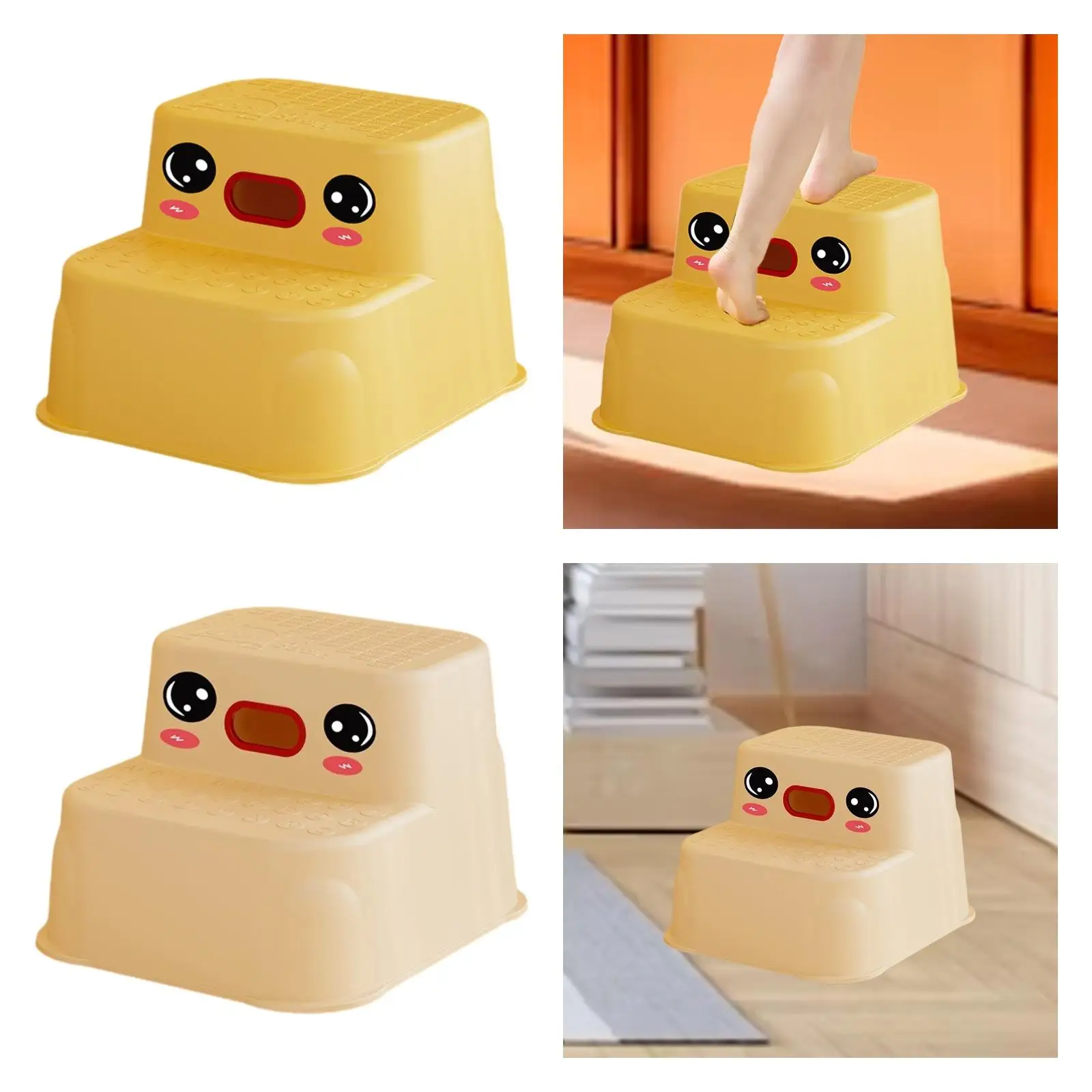 Cartoon Step Stool Kids Children for Playroom Play Piano Cabinets