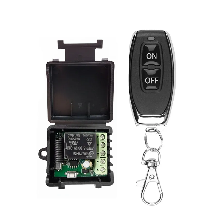 433Mhz Remote Control Wireless Switch DC 12V 1CH RF 10A Relay Receiver and 2CH Transmitter For Door Electromagnetic Lock