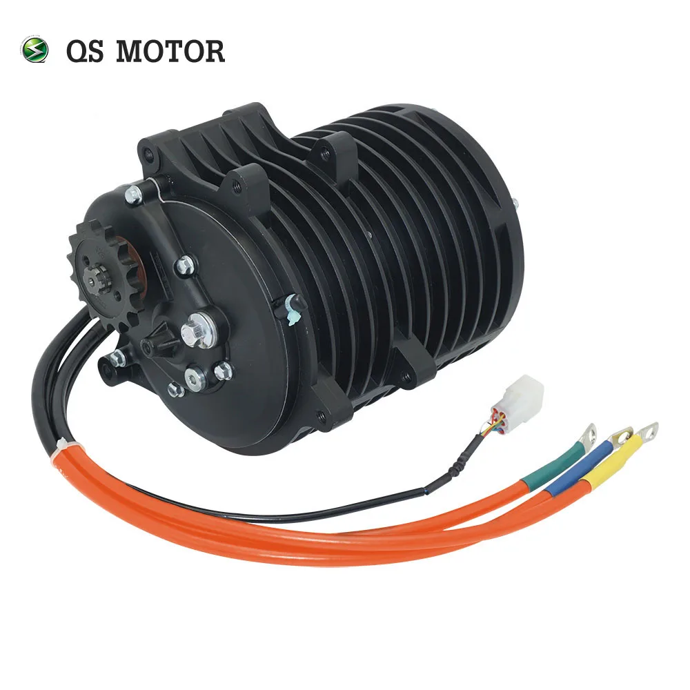 QSMOTOR QS138 3000W V3 70H 5500W Max continuous 72V 100KPH Mid Drive Motor with EM150-2 Controller