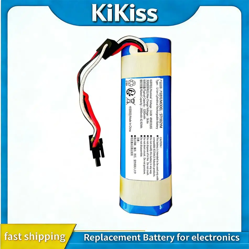 

Аккумулятор STYTJO2YM 3200 мАч для робота-пылесоса Xiaomi Mijia Mop 3C 2S P XMSTJQR2S STYTJ02YM: Долговечная батарея для эффективной уборки