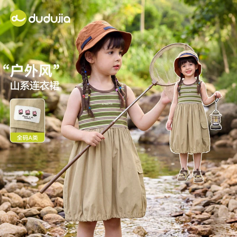 

Летнее платье для девочек, новая модель, платье для маленьких девочек, летнее платье-майка для малышек, детская одежда, легкое.