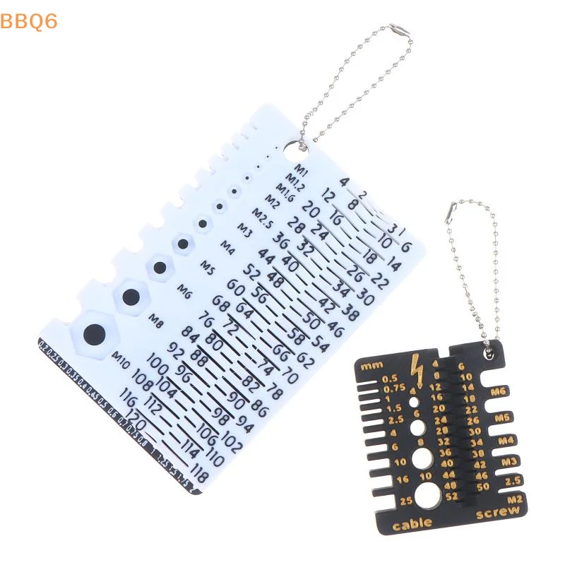*M1-M10 Bolt & Screw Measuring Tool, Portable Workshop Gauge, Ideal Gift for Men, Handy Desk Helper