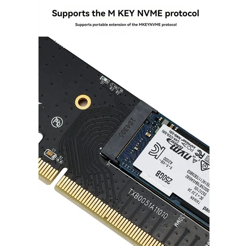 M52K-M.2 Hard Disk Expansion Card Pcie 3.0X16 To Nvme Adapter Card High-Speed Expansion Card For M.2 M Key SSD