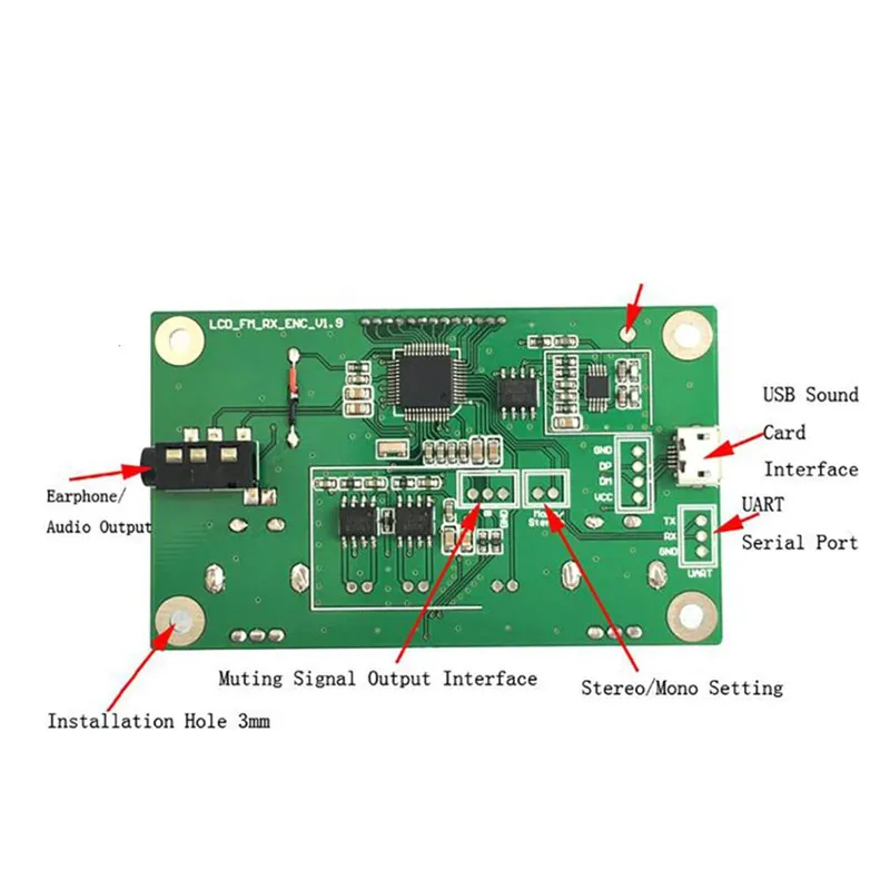 Modulo ricevitore Radio FM 1pcs scheda di ricezione Stereo con modulazione di frequenza 87-108MHz con Display digitale LCD 3-5V DSP PLL