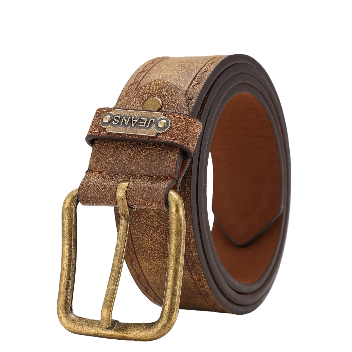 A PU belt suitable for both men and women, combining the style of western denim and retro, is perfect for daily casual outings