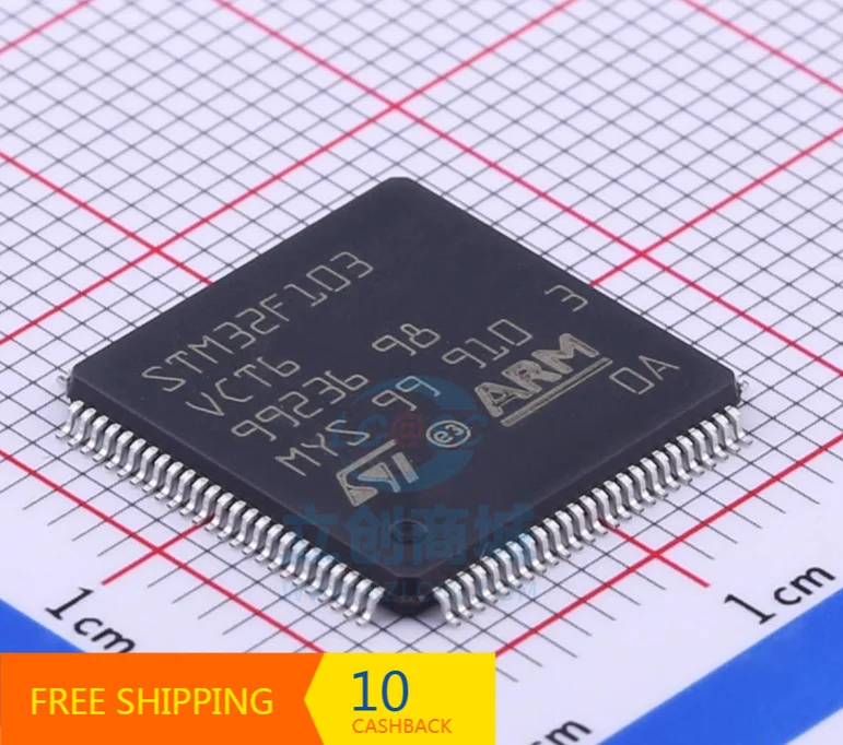 

1 pçs/lote STM32F103VCT6 STM32F103 LQFP100 Nova Original Genuine