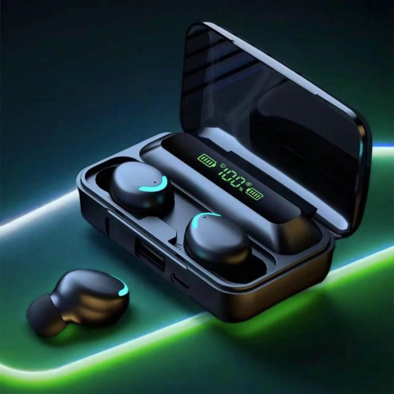 New F9 Bluetooth Headphones 9D Stereo High Bass Sport Earphones Handfree Touch Control Tws Wireless Earbuds Waterproof Headset