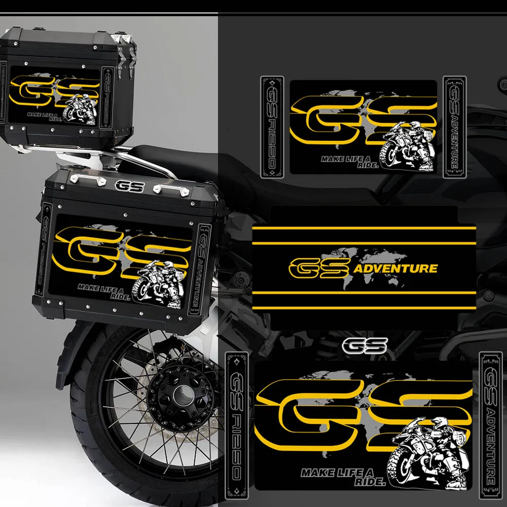 

For BMW R1250GS R1250 R 1250 GS GSA 2018-21 Motorcycle Vario Case Sticker Side Boxes SuitCases Panniers Luggage Protector Decal