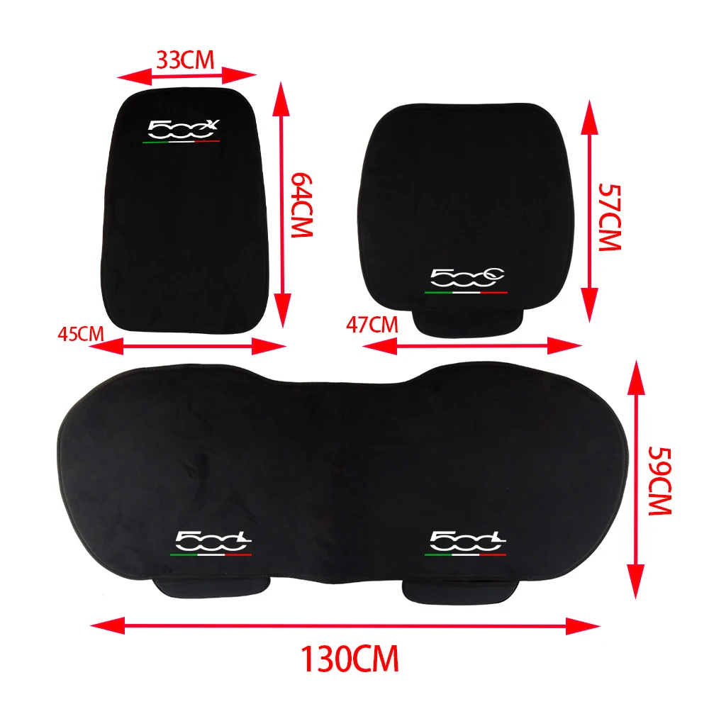 Italy Flag Style Car Styling Car Full Seat Pad Cover Cushion For Fiat 500 L S X C 500 E 500L 500S 500X 500C 500E Accessories