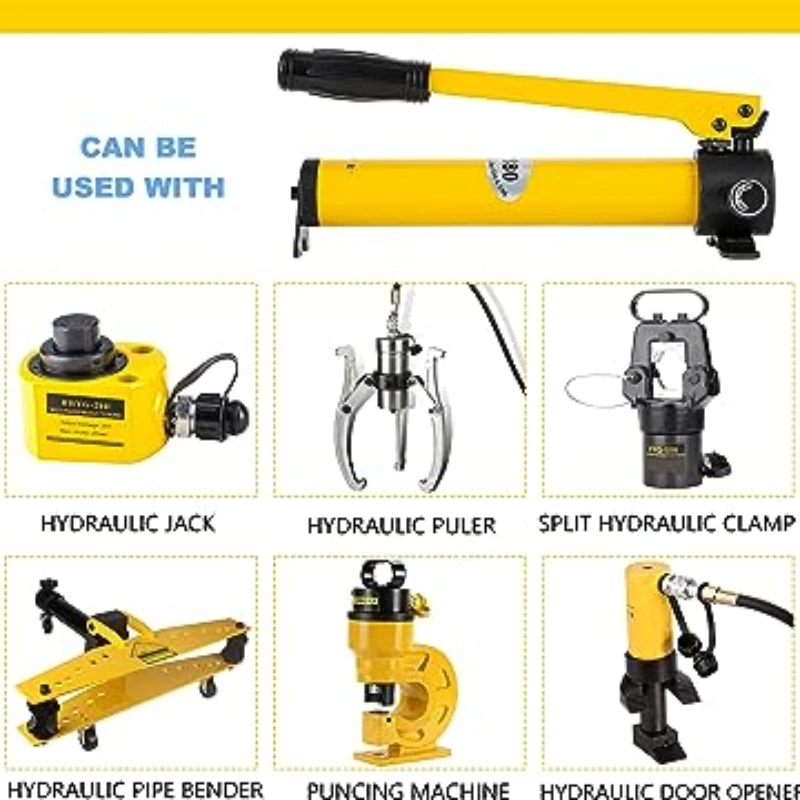 DOOROOM Hydraulic Pump CP-180 Hand Operated Pump Hydraulic Hand Pump Manual Punp for Connecting Crimping Head Portable New Tools