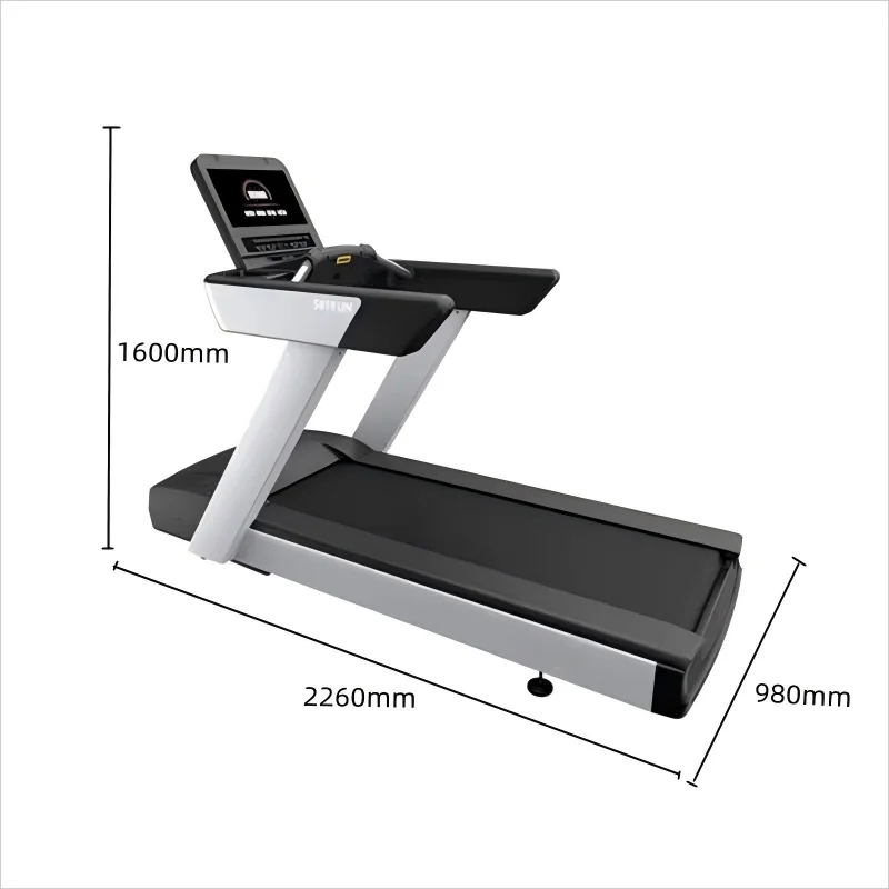 Hot Sale Commercial Running Machine Motorized Treadmill Gym Fitness Equipment with LED LCD Screen for Electric Cardio Training