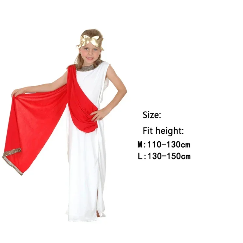 Costumes Grec Myenson Dieu Z192.pour Enfants, César pour Enfants, Carnaval Cosplay, Parade de Pourim, Py Play, montrant la Robe de Soirée, Garçons et Bol