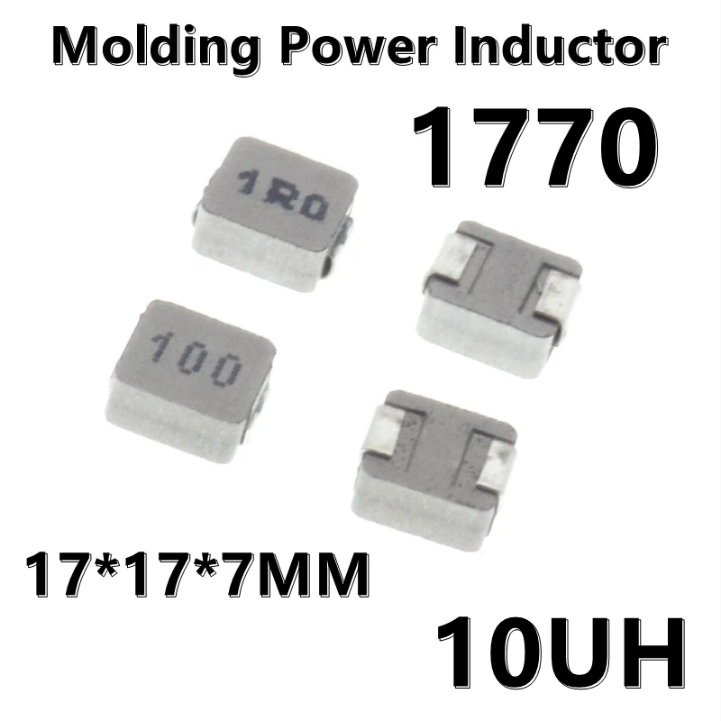 

(2pcs) 1770 Molding Power Inductor 10UH 100 17*17*7MM