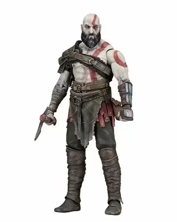 18cm NECA God of War Ghost of Sparta Kratos PVC Action Figure Statue Toy Gift Collection Doll Boy Children Holiday Gift