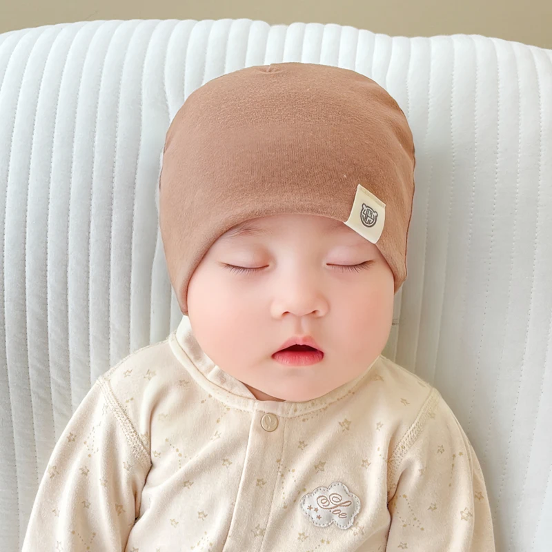 Autumn Winter Newborn Beanie Soft Cotton Elastic Infant Hats Spring Girls Boys Baby Caps 0-12Month