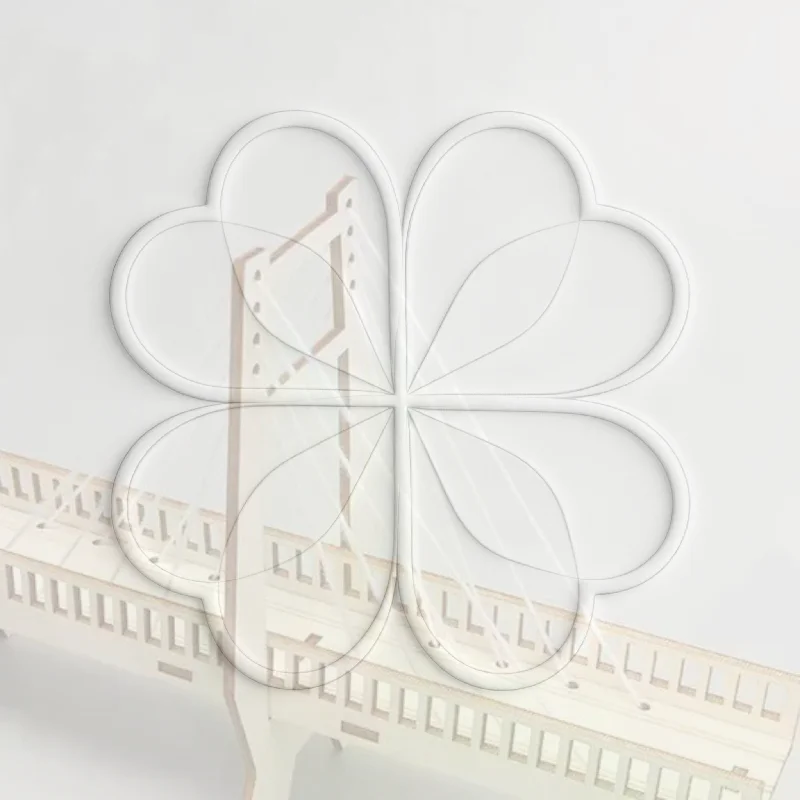 1 Set Wooden Cable-Stayed Bridge DIY Science Experiment Physical Model STEM Kit Handmade Assembly Craft Kids Educational Toy