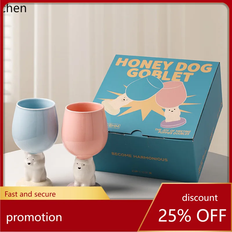 ZML ceramic couple's water cup, tall ceramic cup