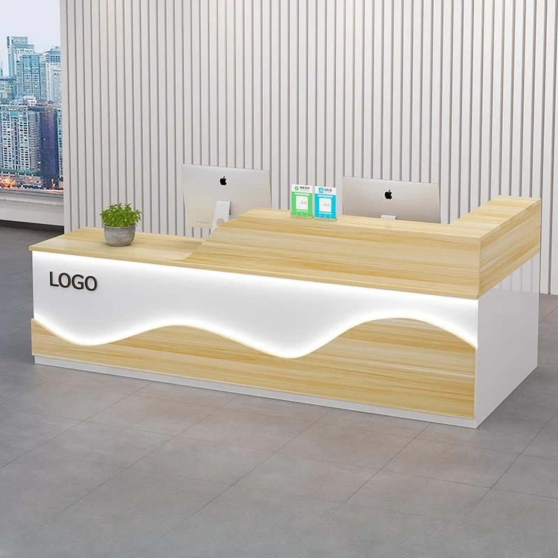 مكاتب الاستقبال الحديثة العرض متجر بار الجمال الفاخرة التنفيذي مطعم مكاتب الاستقبال تصميم Mostrador الأثاث العصري #4