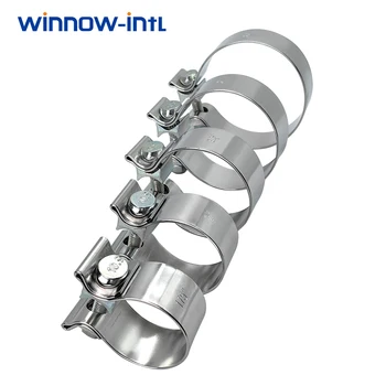 Winnow-Intl - 1.75 "2.0" 2.5 "3.0" 3.5 "OD 304 paslanmaz çelik kelepçeler popo ortak dar bant egzoz mühür kelepçe egzoz kol