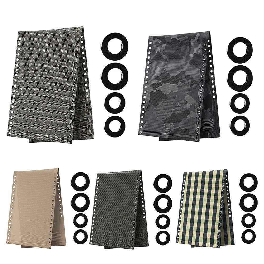 

Upgrade Your Beach Chair: Deckchair Replacement Kit Fabric Cord - 160 X 43 Cm For Home Garden Accessory