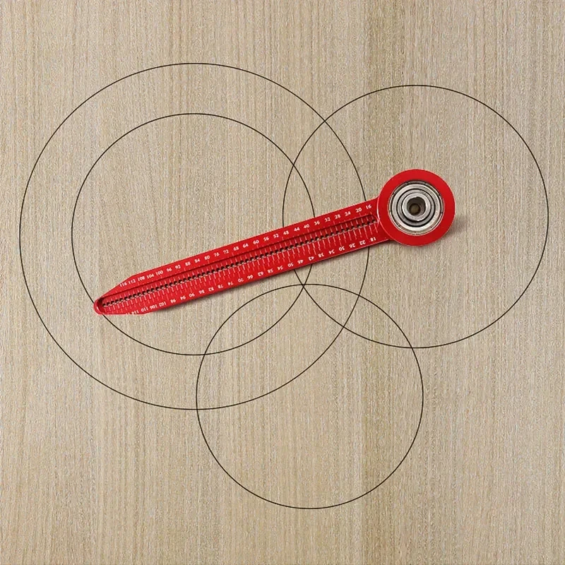 Woodworking Scribe Gauge Carpentry Circular Drawing Compass Carpentry Hole Ruler Precision Scribe Gauge Marking Measurement Tool