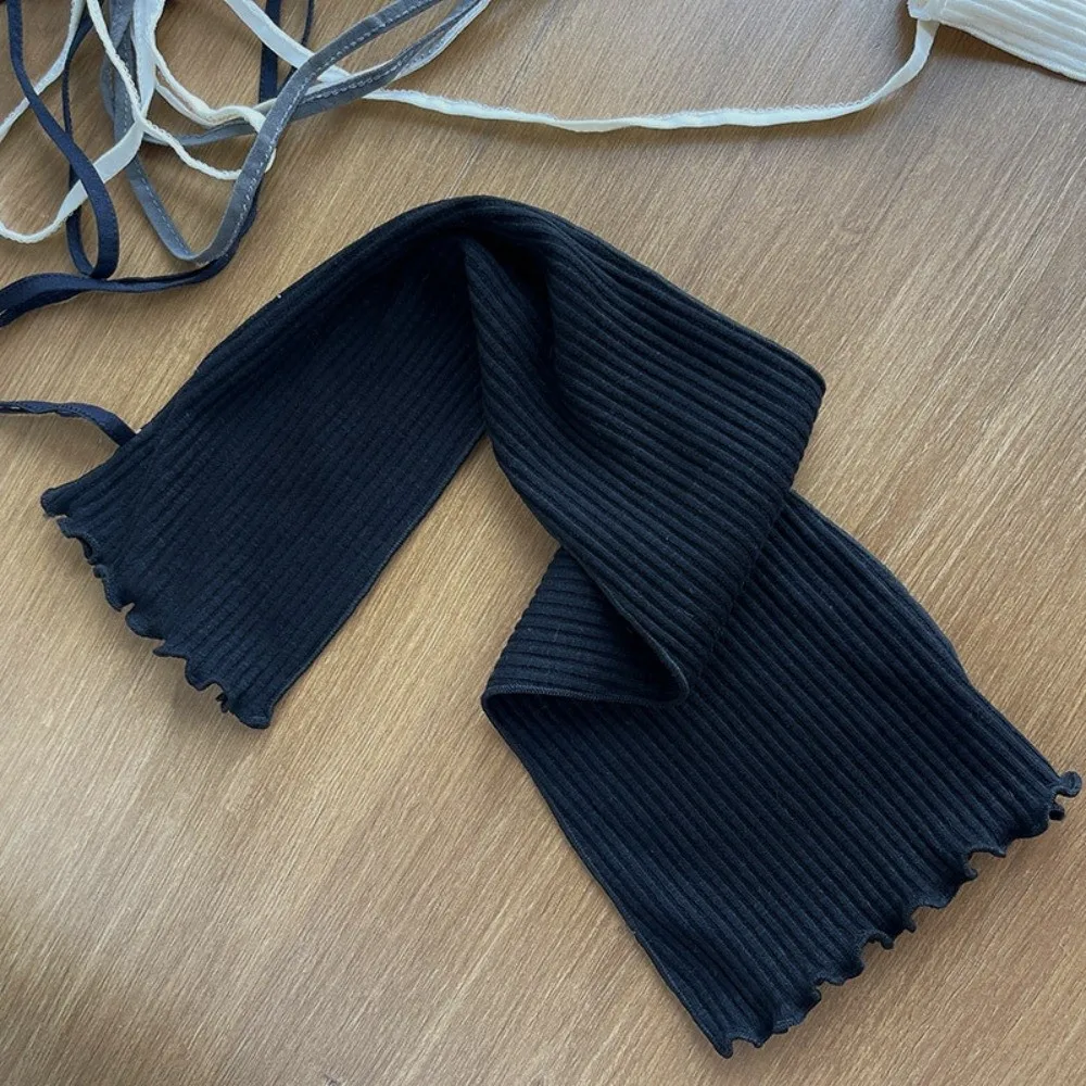 لتقوم بها بنفسك Strappy Balletcore تدفئة الساق الركبة عالية Stringy Selvedge الجوارب فضفاضة غطاء للقدم أحذية ناعمة دافئة غطاء الشارع الشهير #3