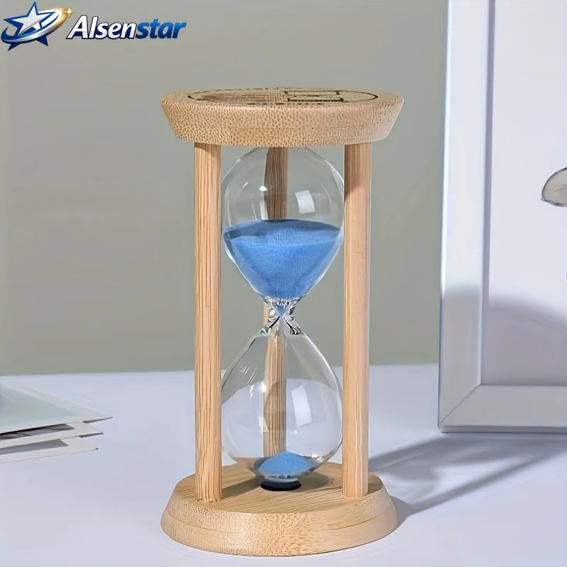 3-Minute Wooden Timer | Manual Sand Timer with Natural Wood Design for Focus Training, Study, Cooking & Swimming Pool Use