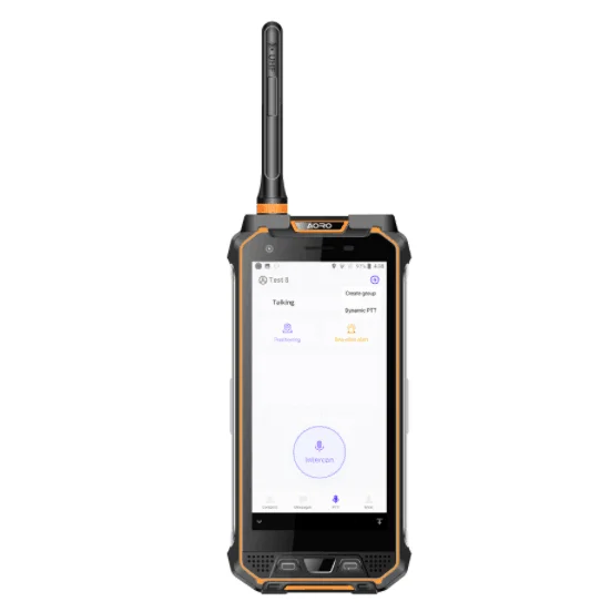 AORO M5 4G LTE Digital Radio Android Uhf Vhf Two Way Radio Long Range Zello Walkie Talkie Poc Dmr Robuste Telefone