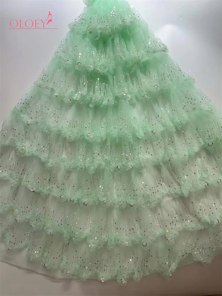 

OLOEY Горячая новинка: 3D-кружевная ткань с цветами и бисером в африканском стиле, 5 ярдов, Франция, Нигерия, сетчатое кружево с пайетками для свадеб, вечеринок и торжественных мероприятий