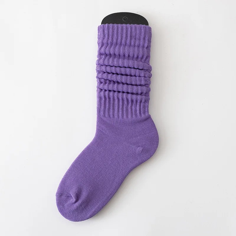 

Solid Color Slouch Socks For Men And Women,Long Socks