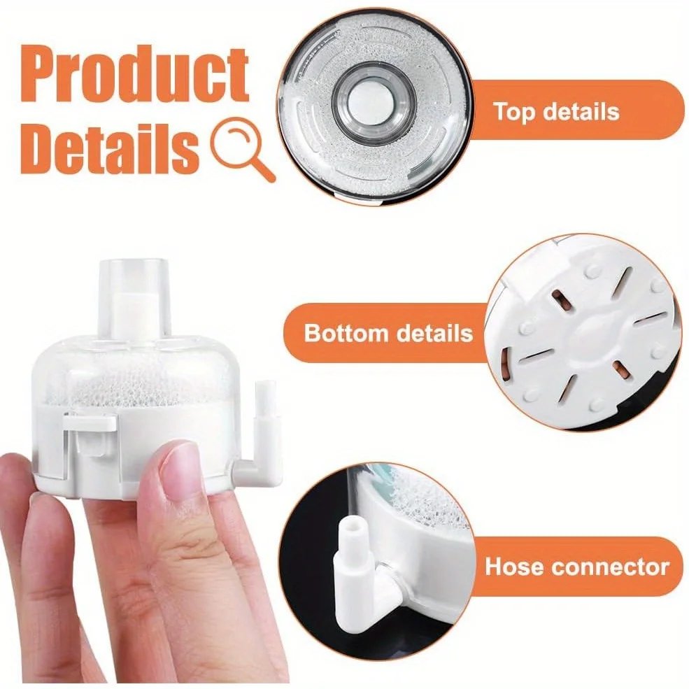 فلتر حوض سمك صغير رفيع للغاية، فلتر تهوية غاطس هادئ، إسفنجة متعددة الوظائف، خزان السلحفاة، سلسلة YX لخزان الأسماك #4