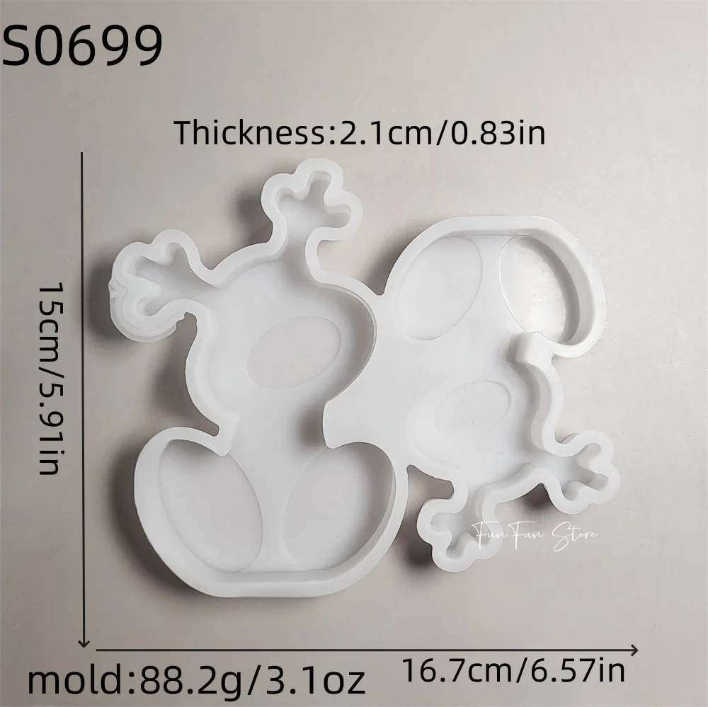 3D Cartoon Deer Candle Silicone Mold DIY Tools Mirror Stereoscopic Cute Elk Mould DIY Gypsum Drop Glue Christmas Decoration Mold