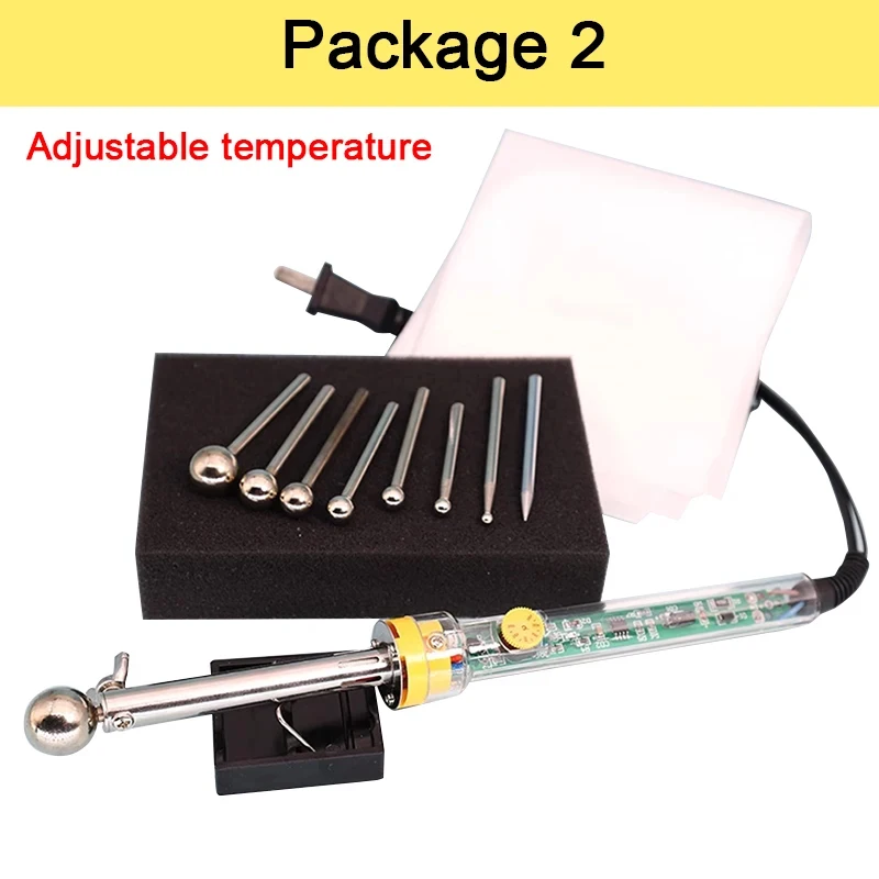 Fabric Flower Ironing Machine Soldering Iron Flower Making Tool Double-layer Inner Pyrographic Device Ironing Tools Set