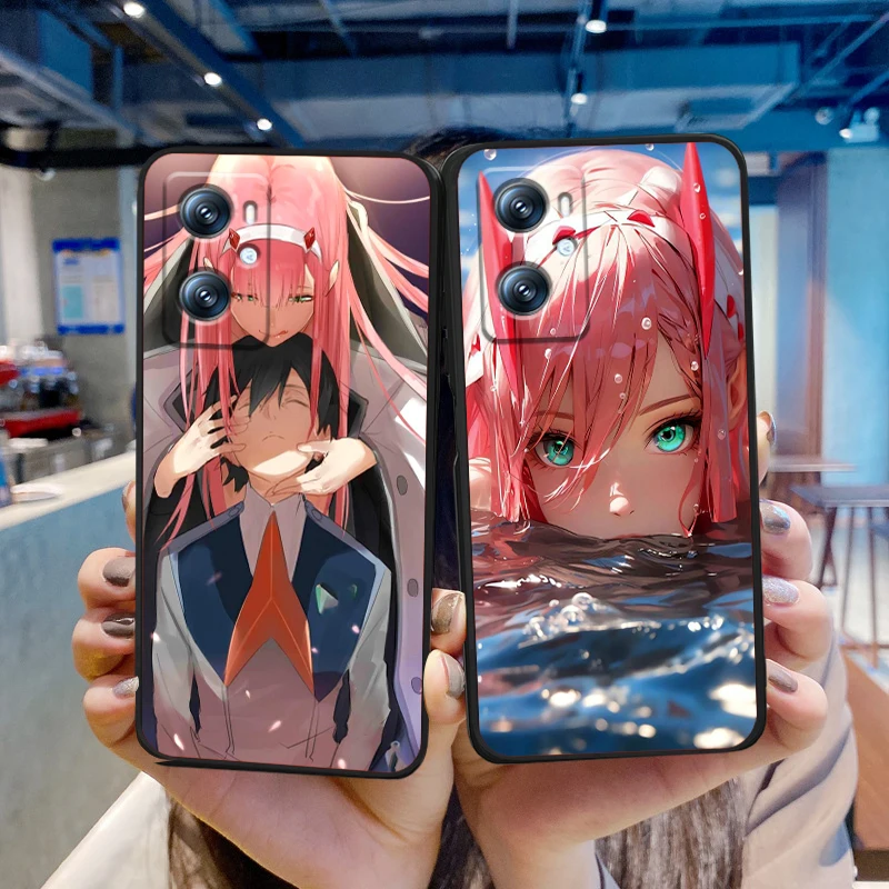 Darling In The Franxx Anime For Xiaomi Redmi 9A 9C 9AT 10C 9 9T 10 12C 13C A3 12 K60 A1 K50 K40 5G Black TPU Phone Case